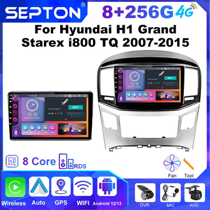 SEPTON Car Radio Stereo Audio for Hyundai H1 Grand Starex I800 TQ 2007-2015