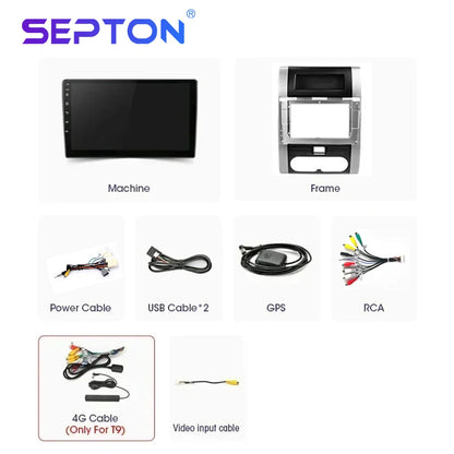 SEPTON Car Radio Stereo Audio for Nissan X-Trail X Trail 2 T31 2007-2015