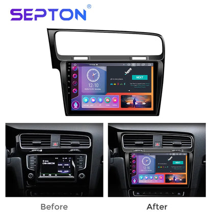 SEPTON Car Radio Stereo Audio for Volkswagen VW Golf 7 MK7 GTI 2011-2021