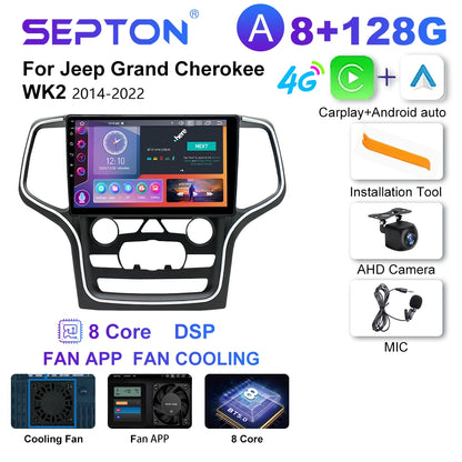 SEPTON Car Radio Stereo Audio for JEEP Grand Cherokee WK2 2014-2022