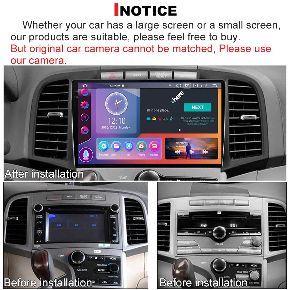 SEPTON Car Radio Stereo Audio for Toyota Venza 2008 - 2016