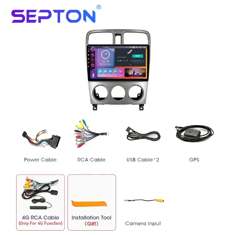 SEPTON Car Radio Stereo Audio for Subaru Forester SG 2002 -2008