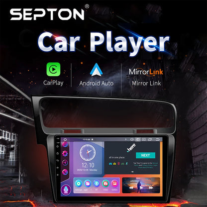 SEPTON Car Radio Stereo Audio for Volkswagen VW Golf 7 MK7 GTI 2011-2021