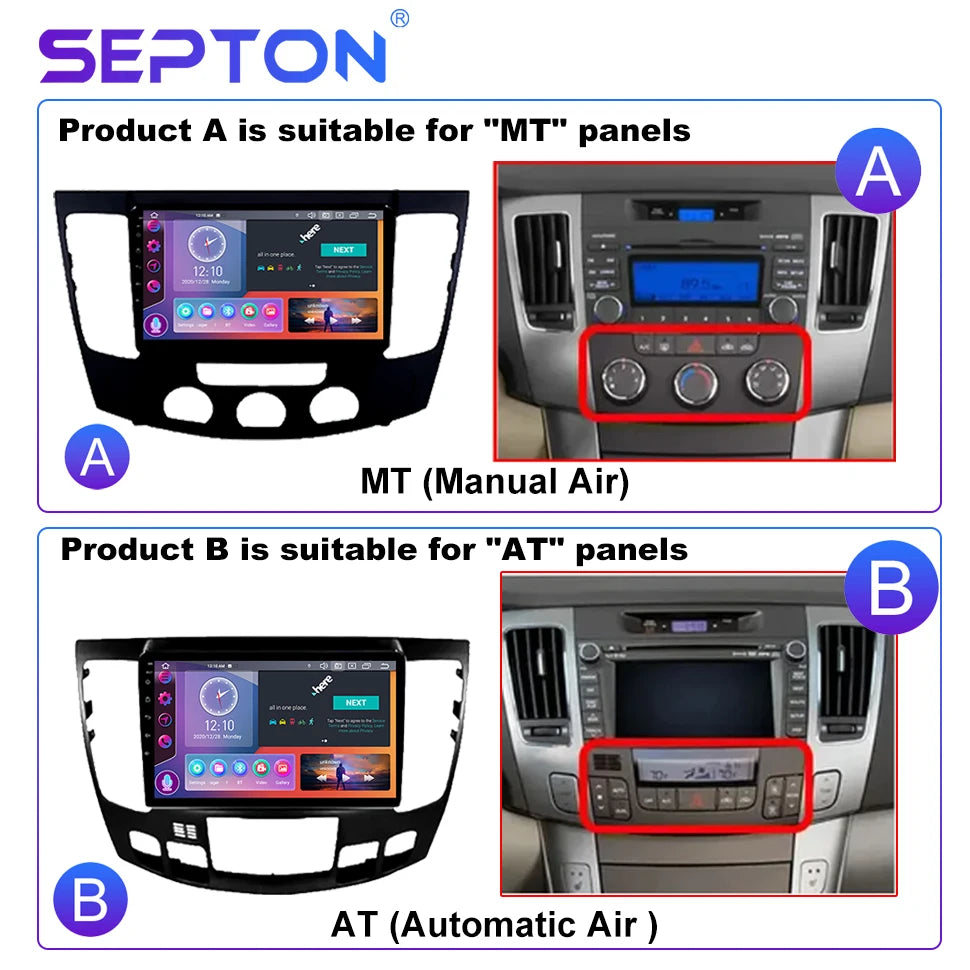 SEPTON Car Radio Stereo Audio for Hyundai Sonata NF Android All-in-one 2008-2010