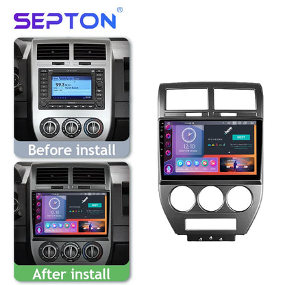 SEPTON Car Radio Stereo Audio for Jeep Compass 1 MK 2006 - 2010