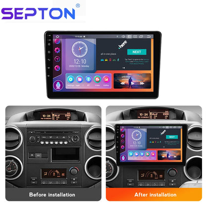 SEPTON Car Radio Stereo Audio for Citroen Berlingo B9 2008 - 2019