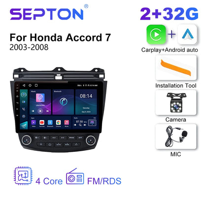 SEPTON Car Radio Stereo Audio for Honda Accord 7 2003-2008