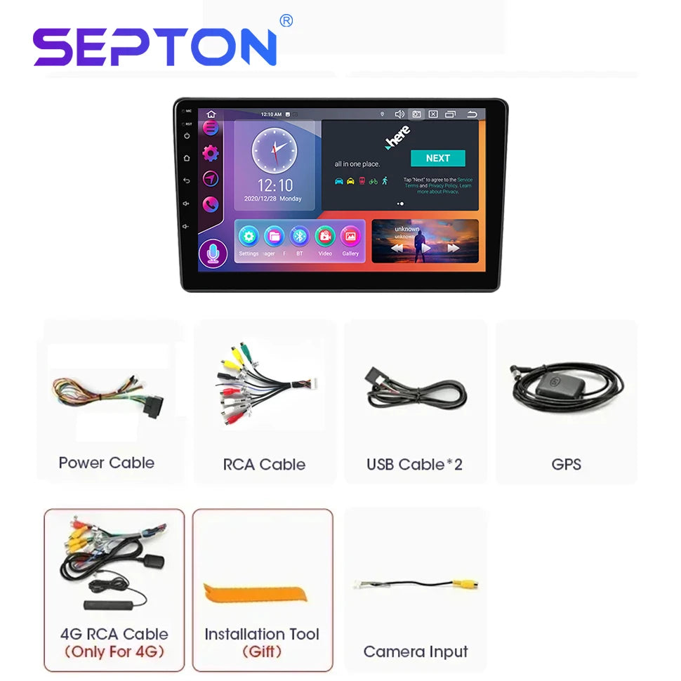 SEPTON Car Radio Stereo Audio for Citroen Berlingo B9 2008 - 2019