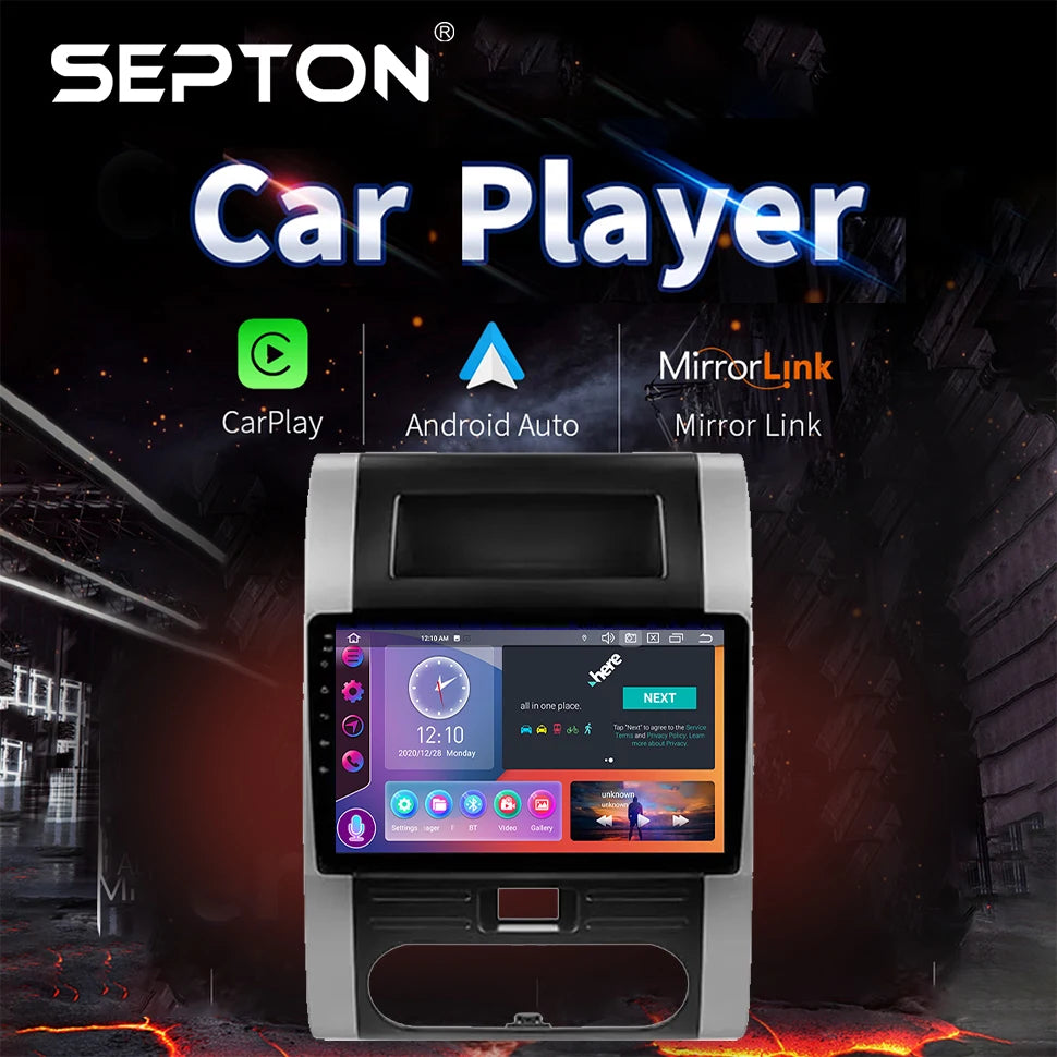 SEPTON Car Radio Stereo Audio for Nissan X-Trail X Trail 2 T31 2007-2015