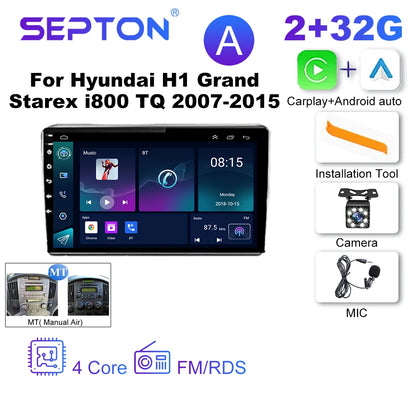 SEPTON Car Radio Stereo Audio for Hyundai H1 Grand Starex I800 TQ 2007-2015