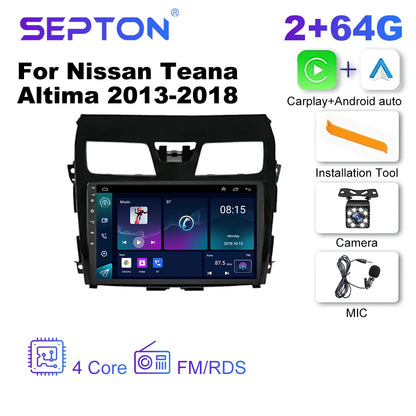 SEPTON Car Radio Stereo Audio for Nissan Teana Altima 2013-2018