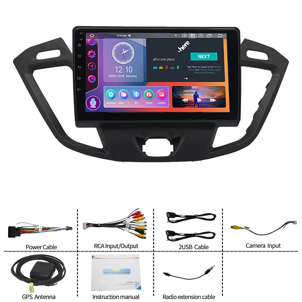 SEPTON Car Radio Stereo Audio for Ford Tourneo Custom 1 I Transit 2012-2021