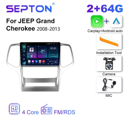 SEPTON Car Radio Stereo Audio for JEEP Grand Cherokee 2008-2013