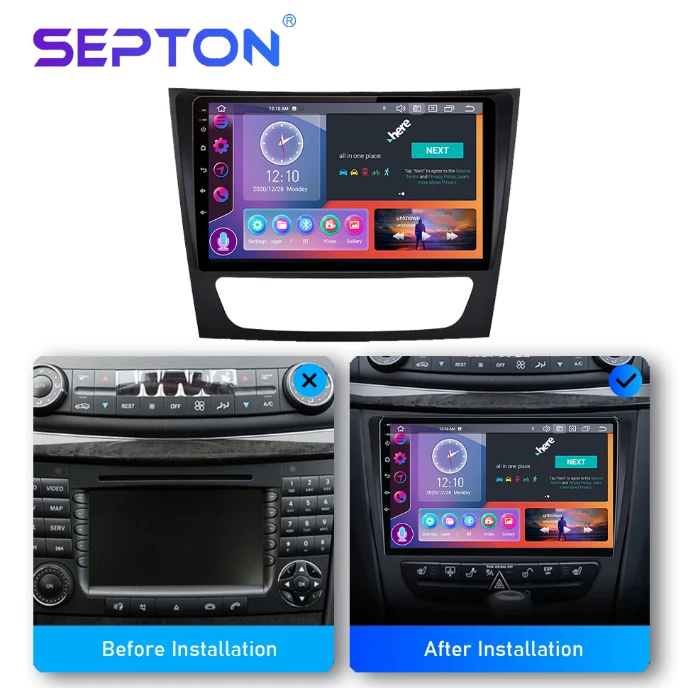 SEPTON Car Radio Stereo Audio for Mercedes Benz E-class E Class W211 E200 CLS 2002-2010