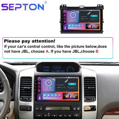 SEPTON Car Radio Stereo Audio for Toyota Land Cruiser Prado 120 3 III for Lexus GX470 GX 470 J120 2002 - 2009