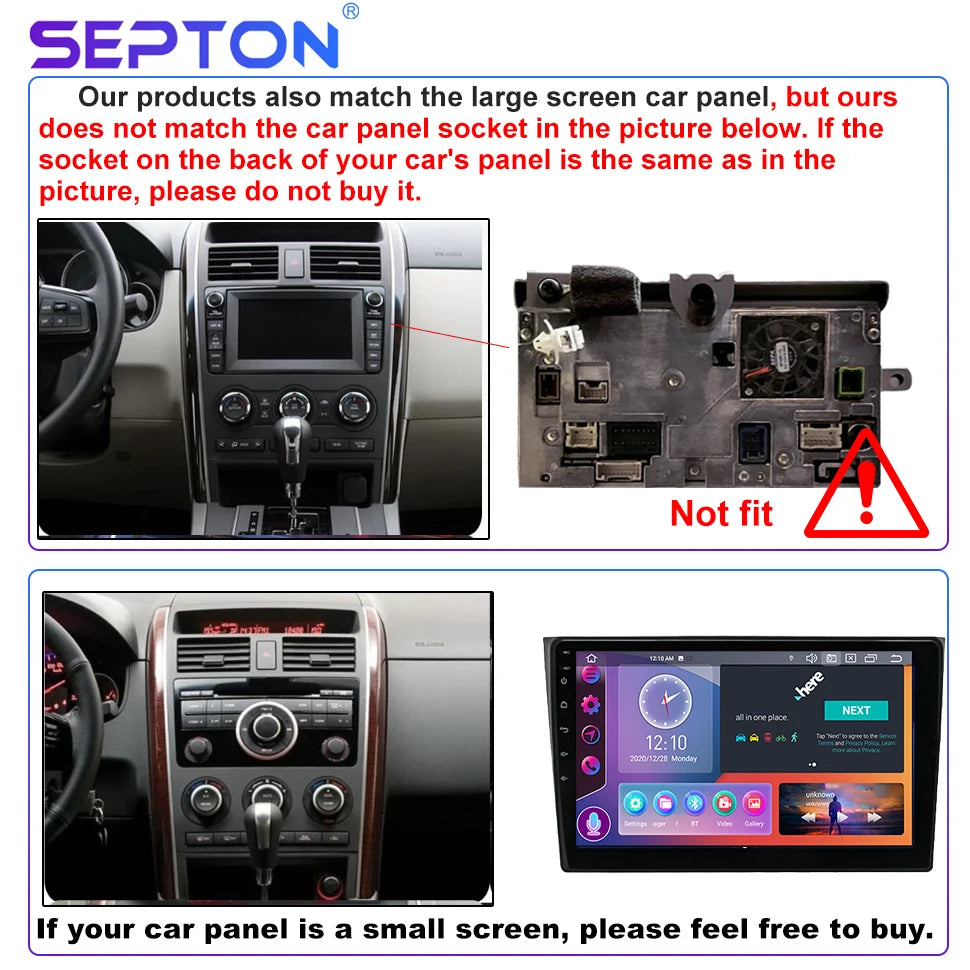 SEPTON Car Radio Stereo Audio for Mazda CX9 CX-9 2006-2016