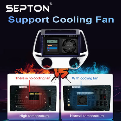 SEPTON Car Radio Stereo Audio for Hyundai I20 2008 - 2012