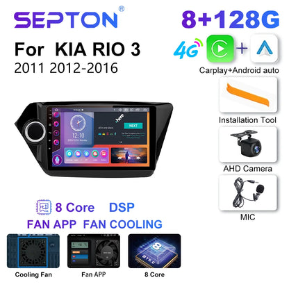 SEPTON Car Radio Stereo Audio for KIA RIO 3 2011 2012-2016