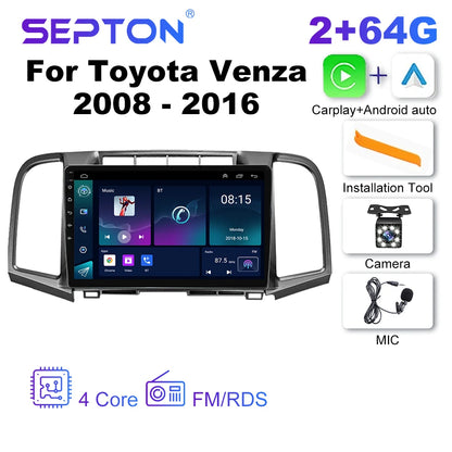 SEPTON Car Radio Stereo Audio for Toyota Venza 2008 - 2016