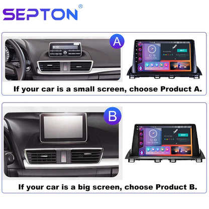 SEPTON Car Radio Stereo Audio for Mazda 3 Axela 2014 - 2019