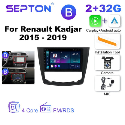 SEPTON Car Radio Stereo Audio for Renault Kadjar 2015 - 2019