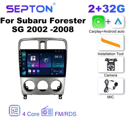 SEPTON Car Radio Stereo Audio for Subaru Forester SG 2002 -2008