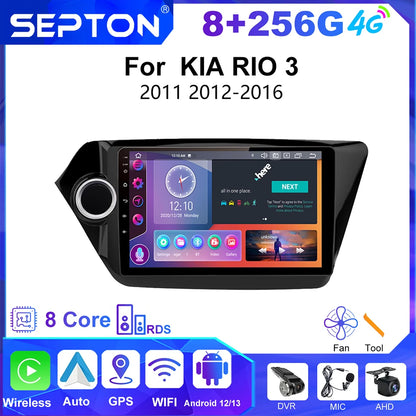 SEPTON Car Radio Stereo Audio for KIA RIO 3 2011 2012-2016