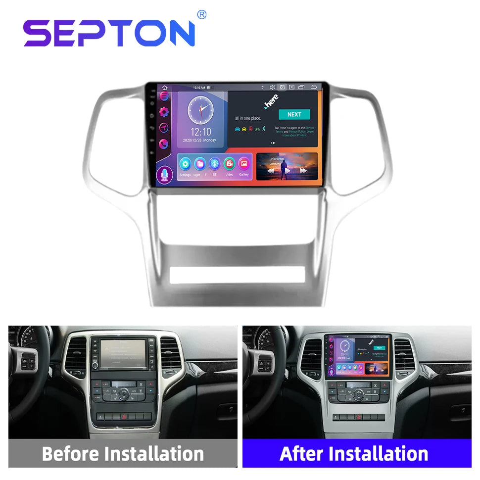 SEPTON Car Radio Stereo Audio for JEEP Grand Cherokee 2008-2013