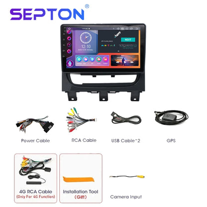 SEPTON Car Radio Stereo Audio for Fiat Strada Idea 2012-2016 Ram 700 Aventure