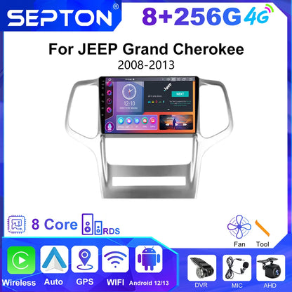 SEPTON Car Radio Stereo Audio for JEEP Grand Cherokee 2008-2013