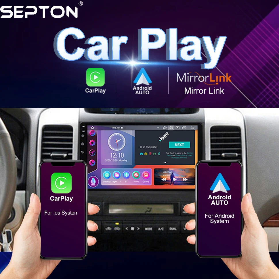 SEPTON Car Radio Stereo Audio for Toyota Land Cruiser Prado 120 3 III for Lexus GX470 GX 470 J120 2002 - 2009