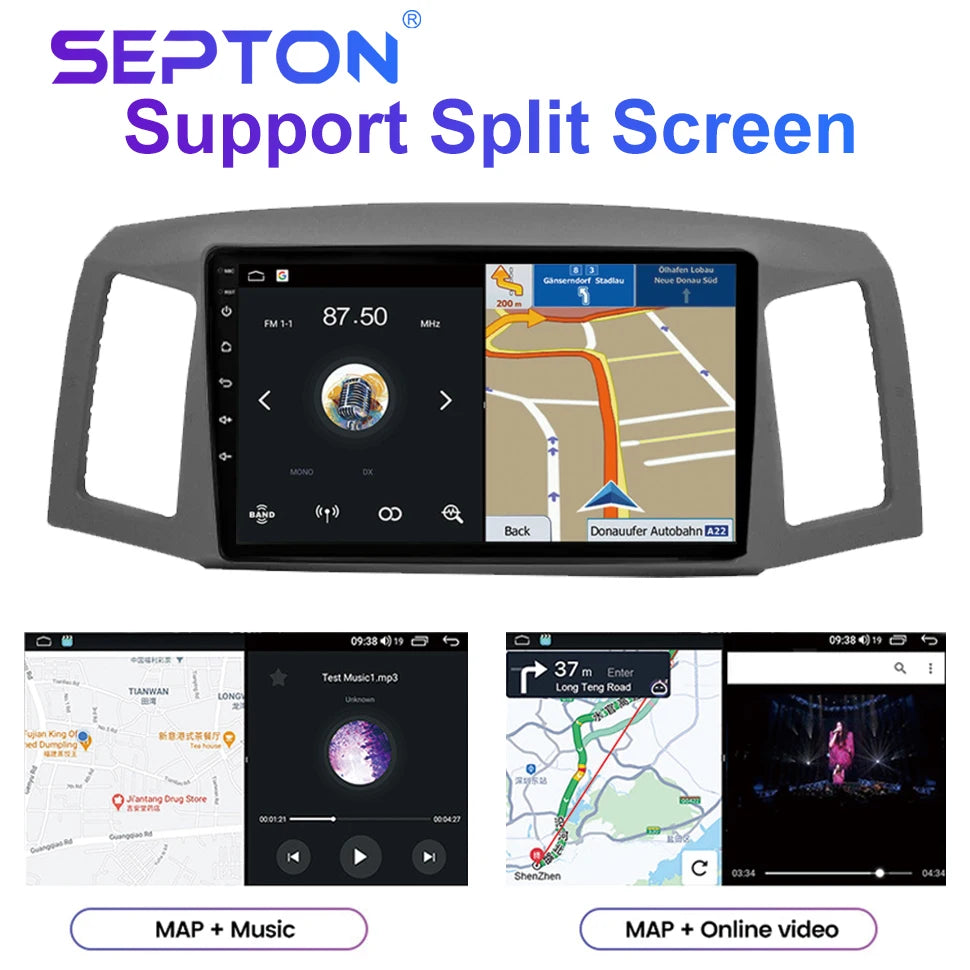 SEPTON Car Radio Stereo Audio for JEEP Grand Cherokee 2004-2007