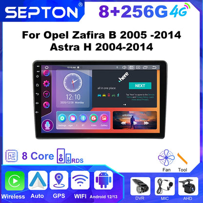 SEPTON Car Radio Stereo Audio for Opel Zafira B 2005 -2014 Astra H 2004-2014