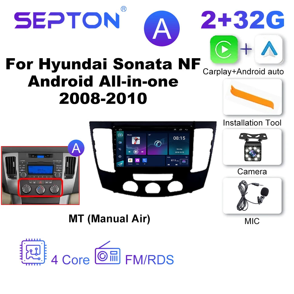 SEPTON Car Radio Stereo Audio for Hyundai Sonata NF Android All-in-one 2008-2010