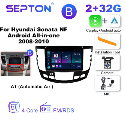 SEPTON Car Radio Stereo Audio for Hyundai Sonata NF Android All-in-one 2008-2010