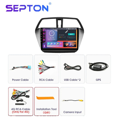 SEPTON Car Radio Stereo Audio for Suzuki SX4 2 S-Cross 2012 - 2016