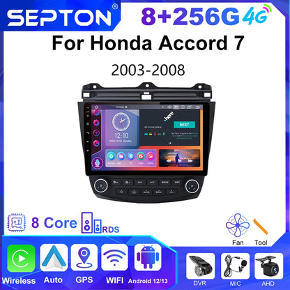 SEPTON Car Radio Stereo Audio for Honda Accord 7 2003-2008