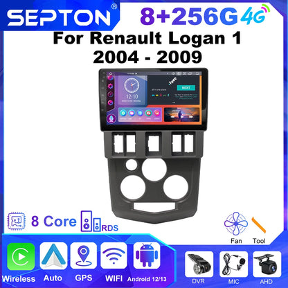 SEPTON Car Radio Stereo Audio for Renault Logan 1 2004 - 2009