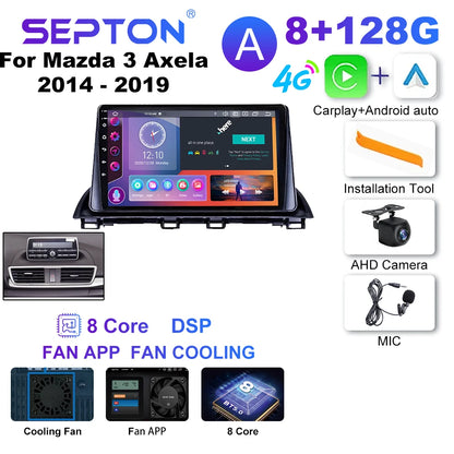 SEPTON Car Radio Stereo Audio for Mazda 3 Axela 2014 - 2019