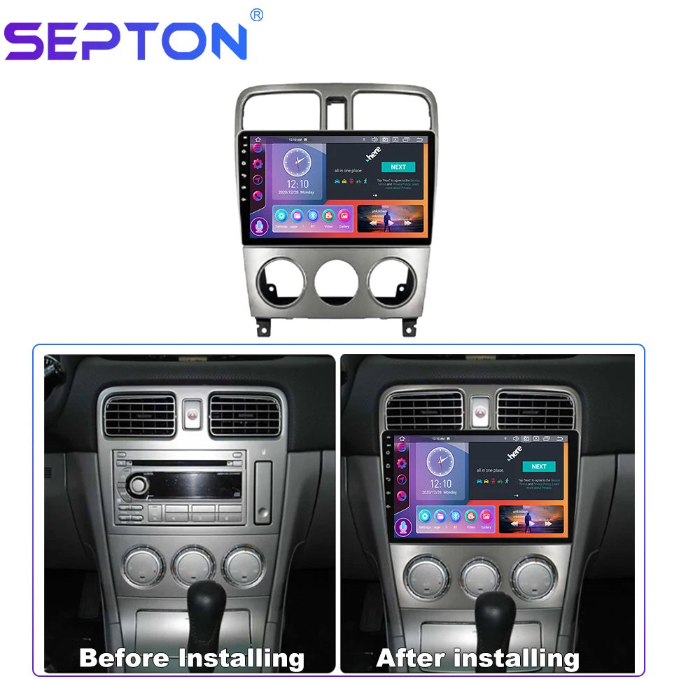 SEPTON Car Radio Stereo Audio for Subaru Forester SG 2002 -2008