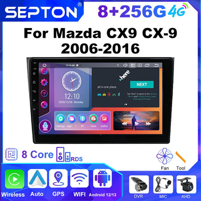 SEPTON Car Radio Stereo Audio for Mazda CX9 CX-9 2006-2016