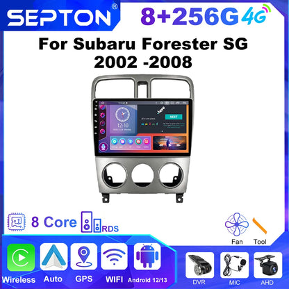 SEPTON Car Radio Stereo Audio for Subaru Forester SG 2002 -2008