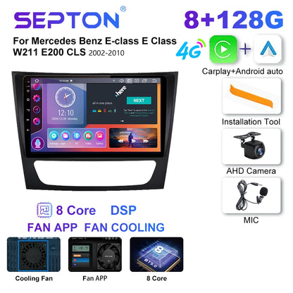 SEPTON Car Radio Stereo Audio for Mercedes Benz E-class E Class W211 E200 CLS 2002-2010