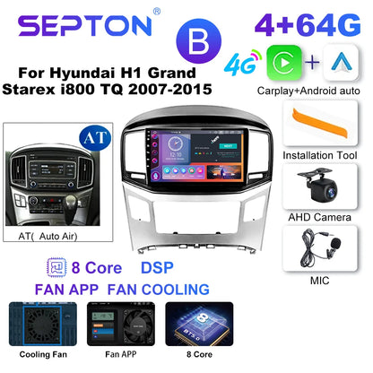 SEPTON Car Radio Stereo Audio for Hyundai H1 Grand Starex I800 TQ 2007-2015