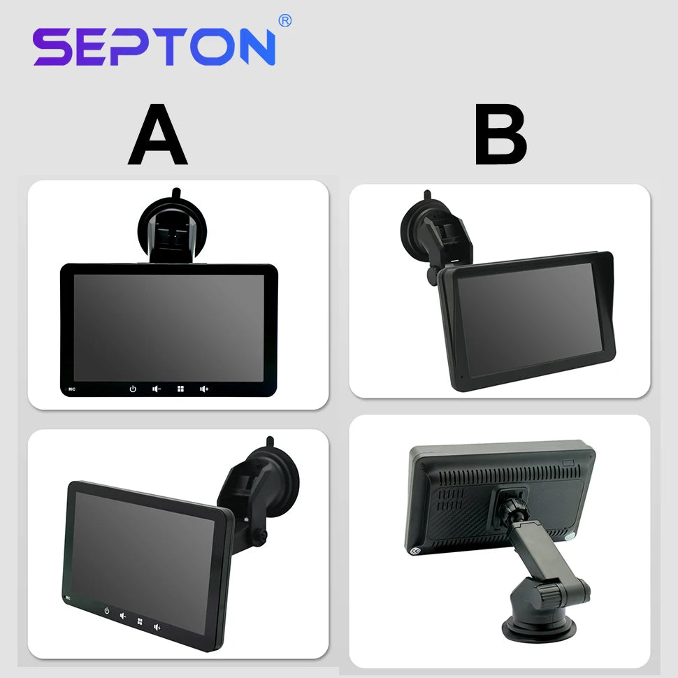 SEPTON Car Radio Stereo Audio Universal Portable HD Touch Screen Wireless Carplay BT 2 Din Multimedia Video Player